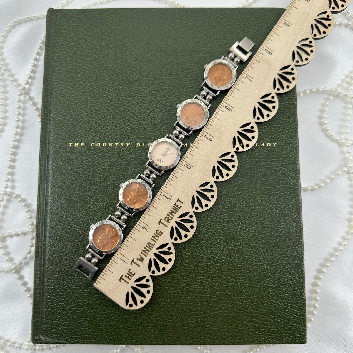 1987 Penny Vintage Silver Coin Link Watch