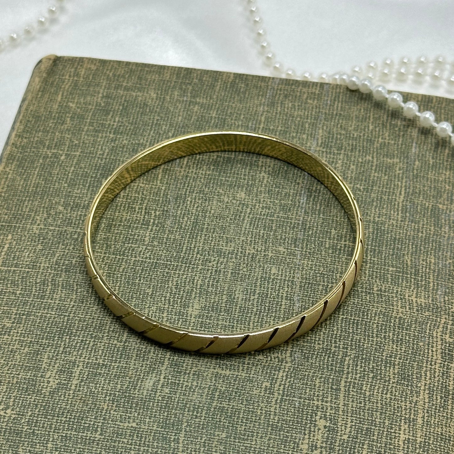 Vintage Gold Monet Bangle