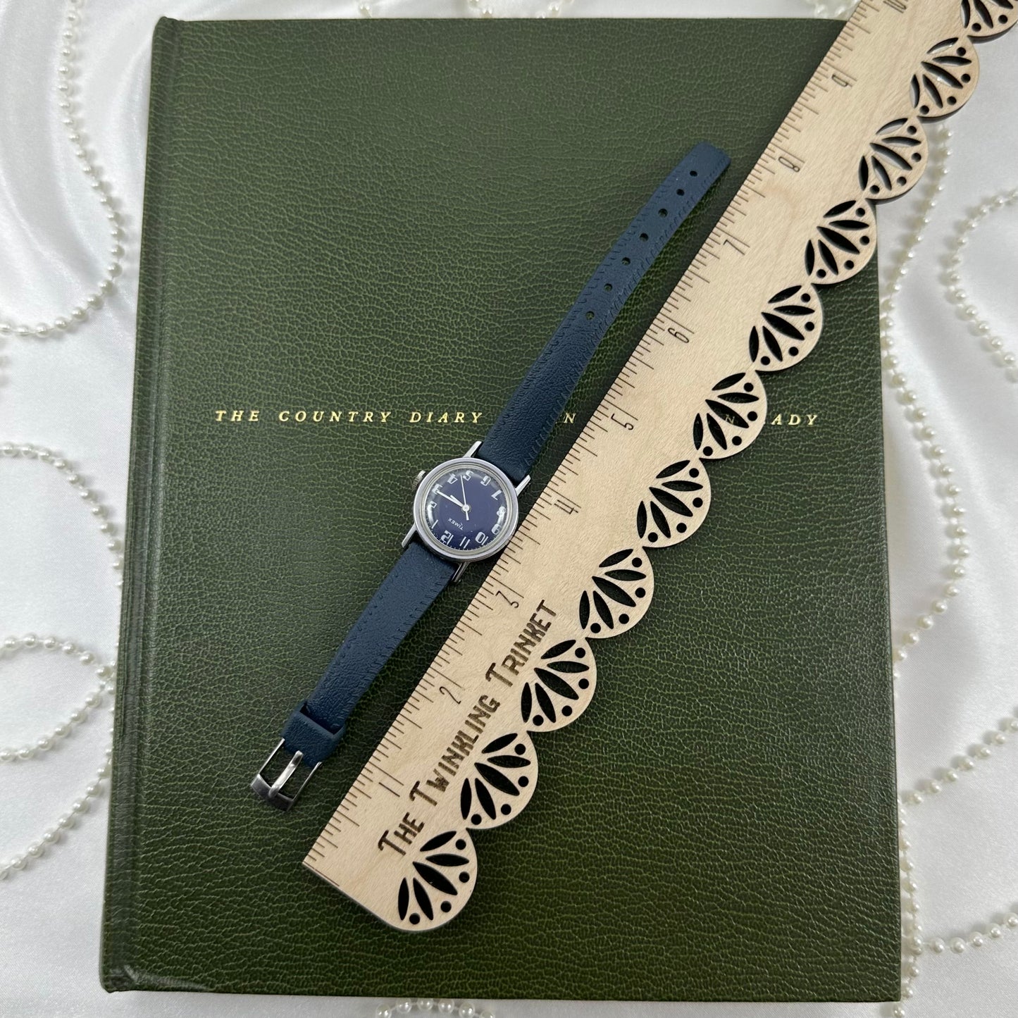 1970's Dark Blue Timex Wind-Up Watch