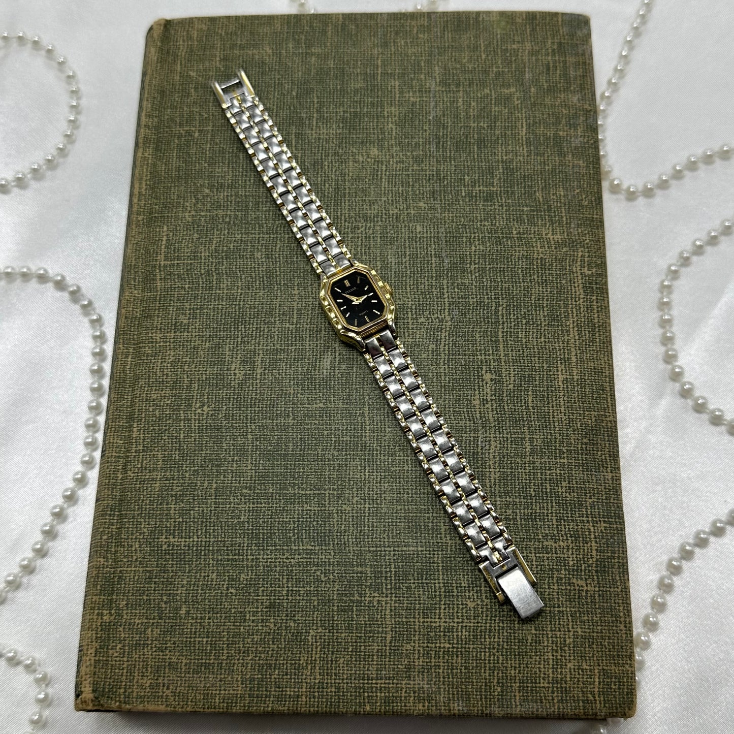 Two-Tone Pulsar Watch with Black Dial