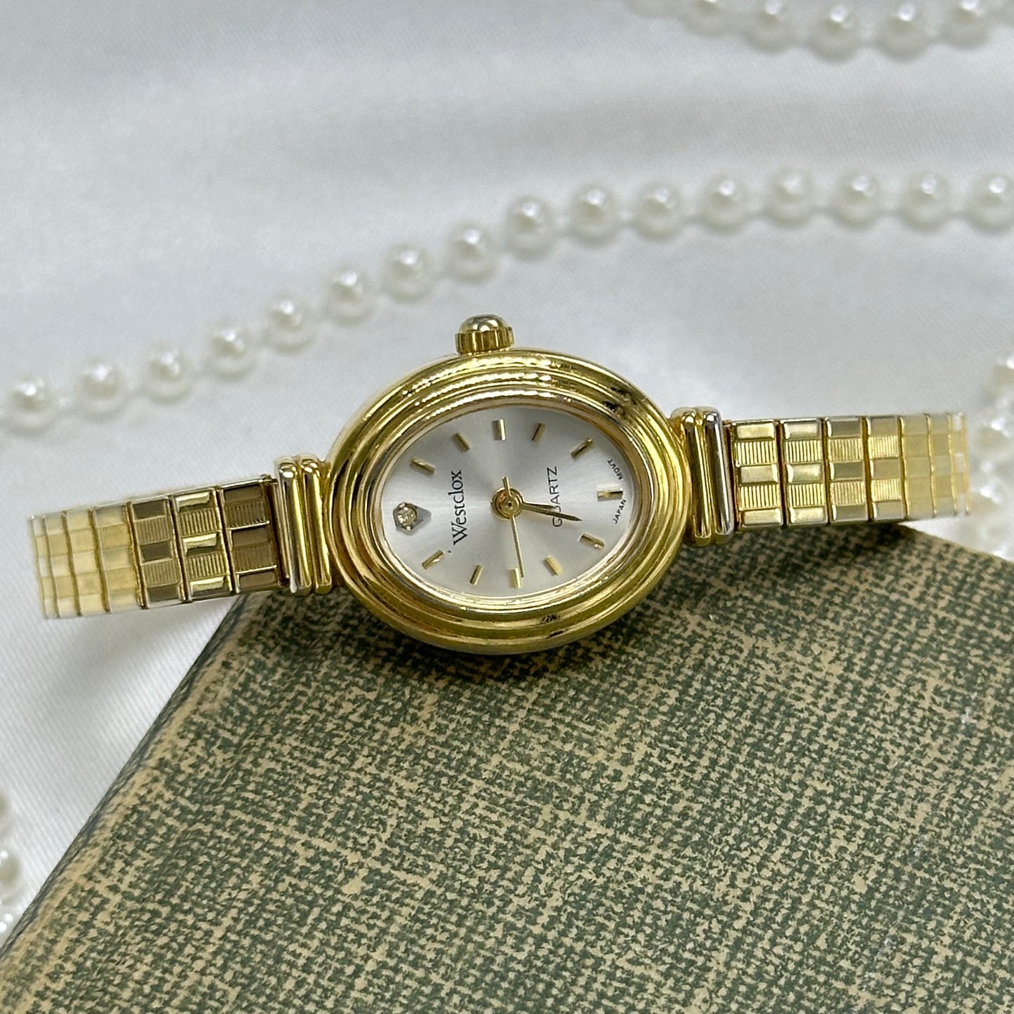 Gold Oval Dial Westclox Watch