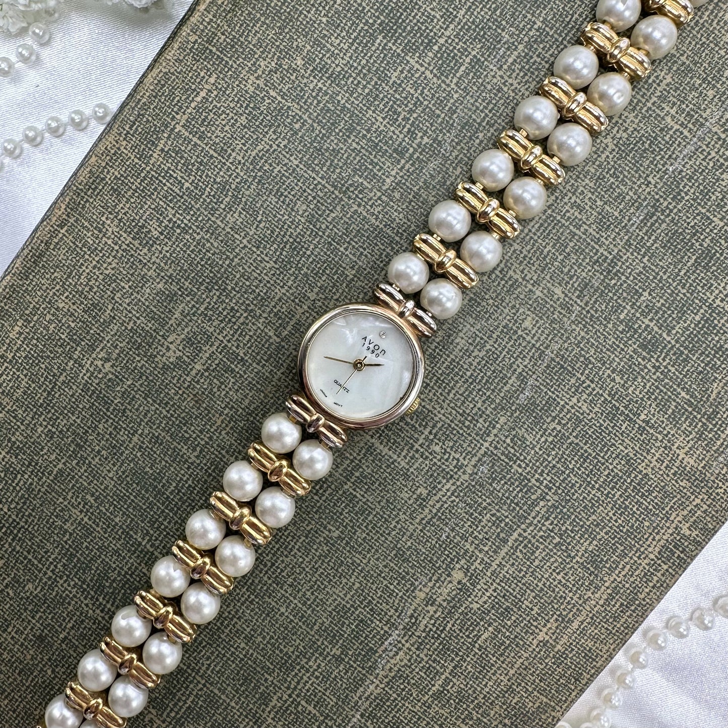 Vintage Pearl Avon Watch