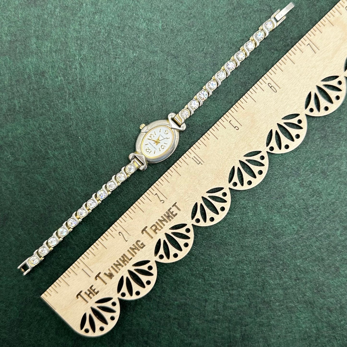 Silver Diamanté Gloria Vanderbilt Watch