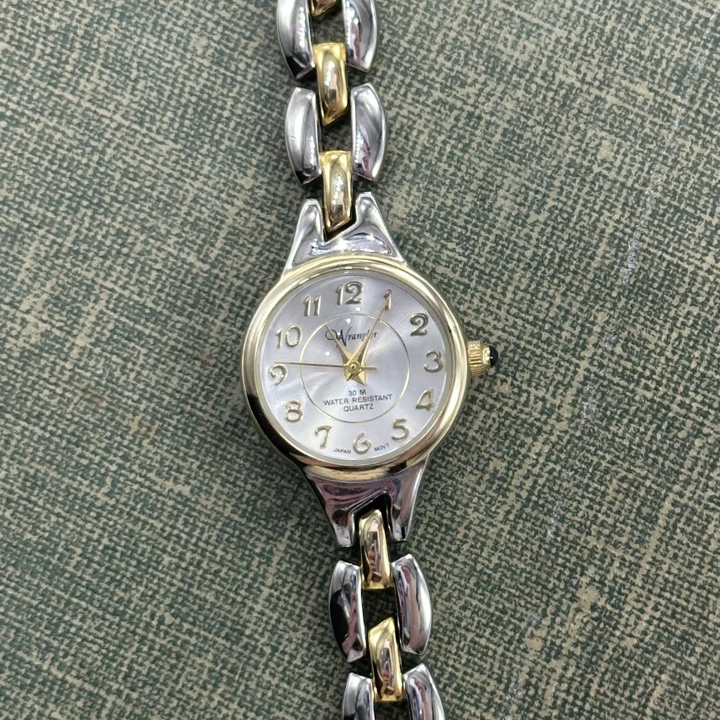 Two-Tone Wranger Watch with Blue Crown