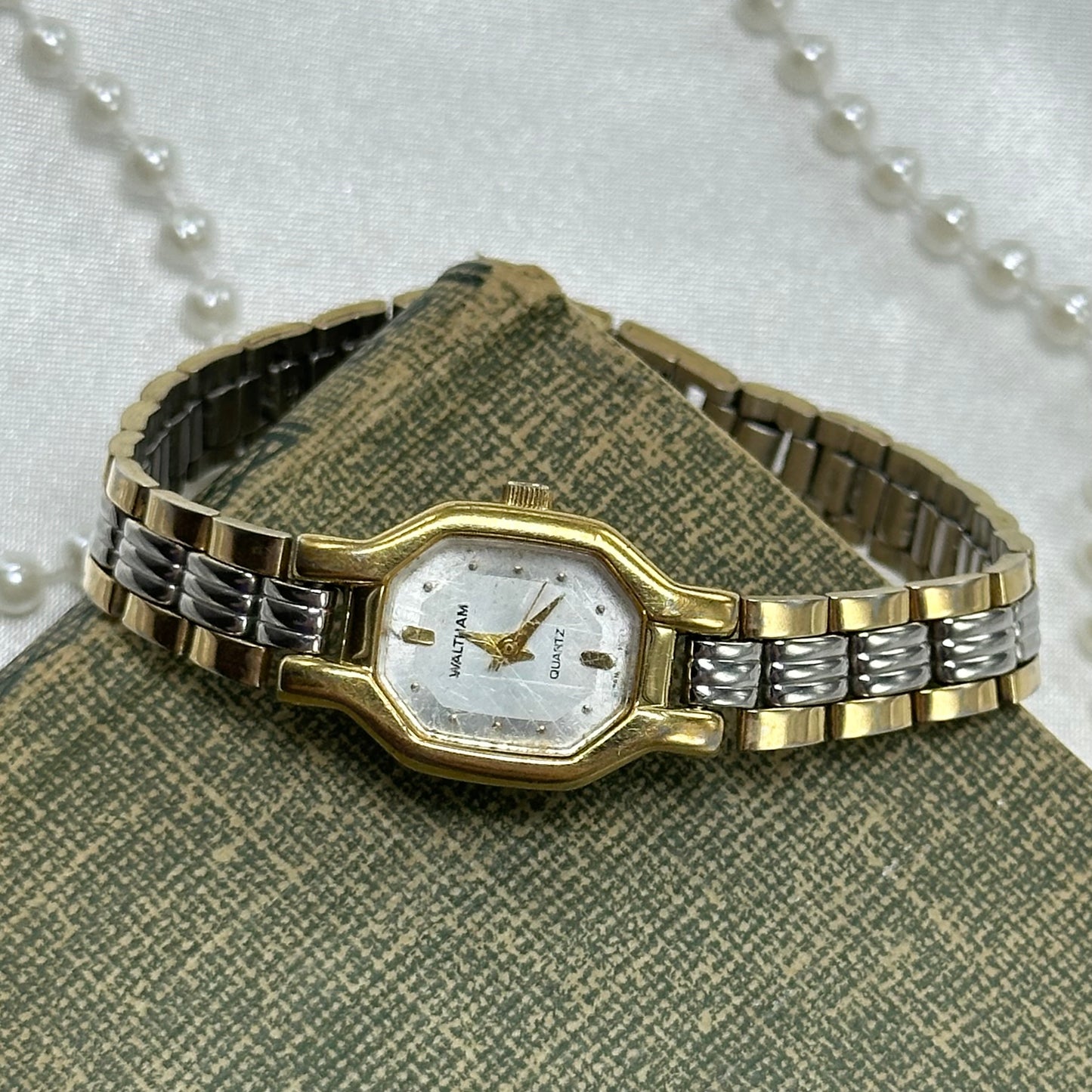 Dainty Two-Tone Waltham Watch
