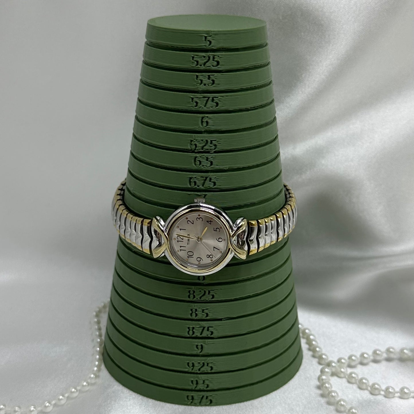 Classic Two-Tone Timex Watch with Round Dial