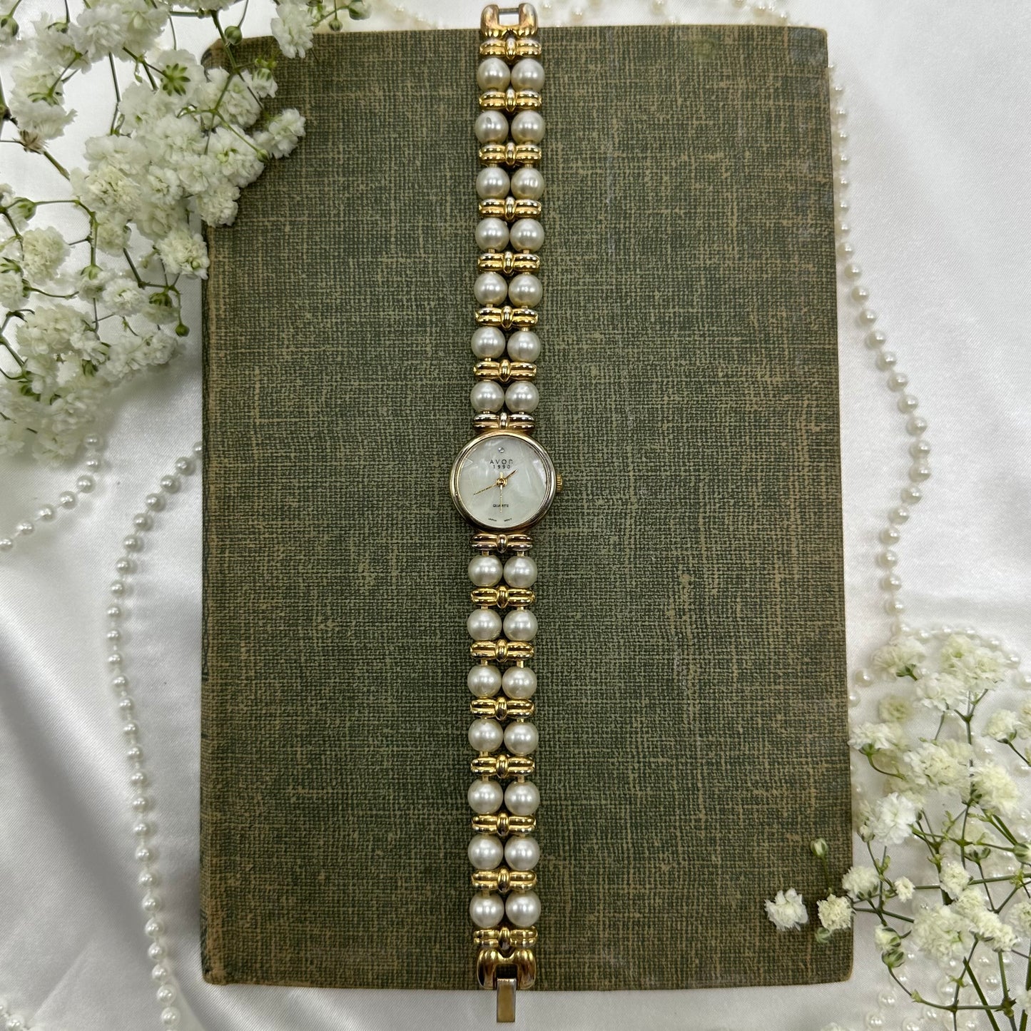 Vintage Pearl Avon Watch
