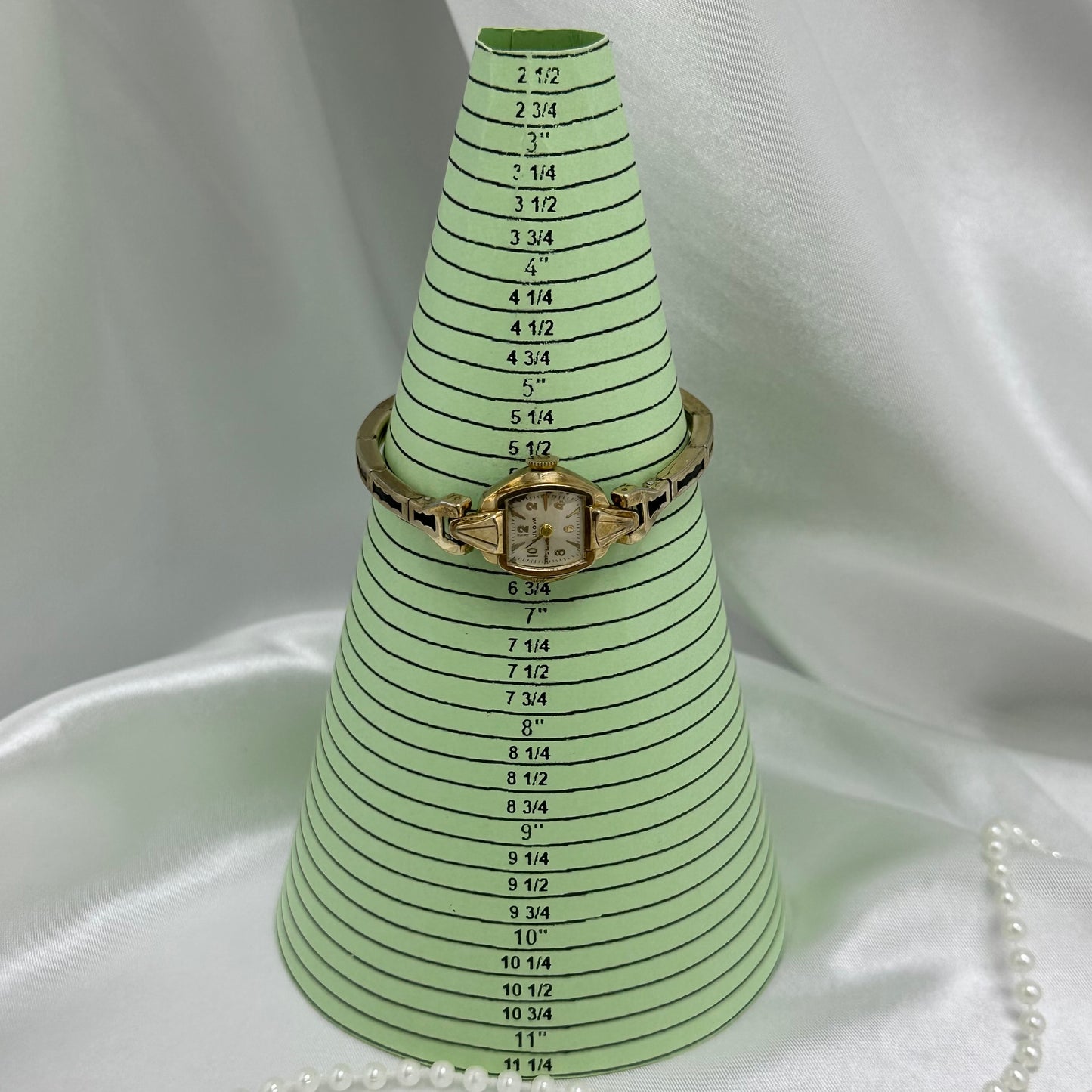 Dainty 10k RGP Gold 1952 Bulova Wind-Up Cocktail Watch