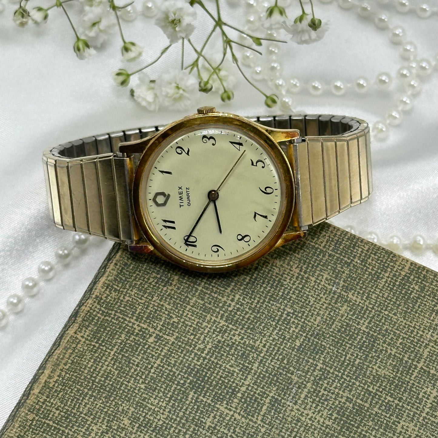 Chunky Gold Timex Watch