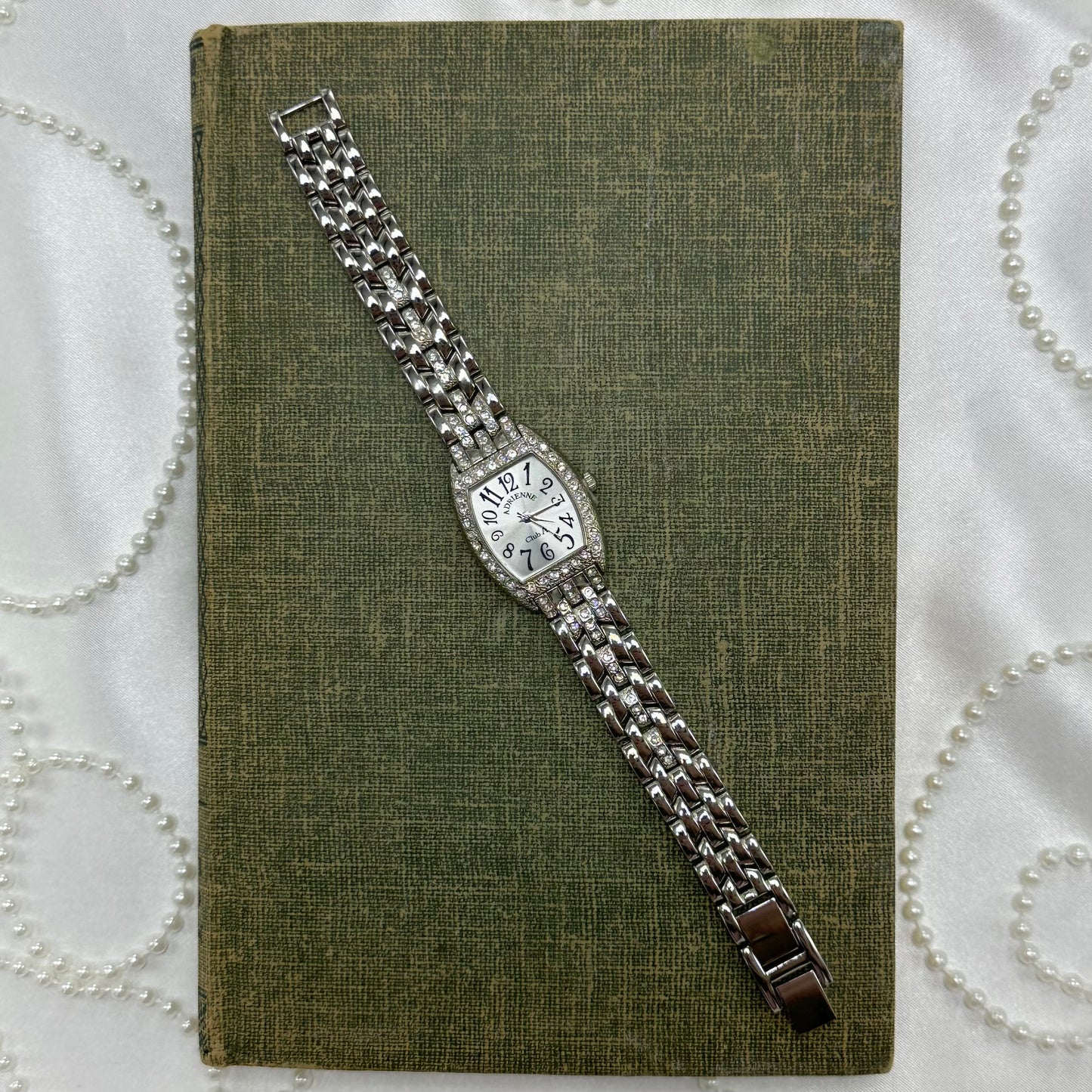 Silver Diamanté Adrienne Watch