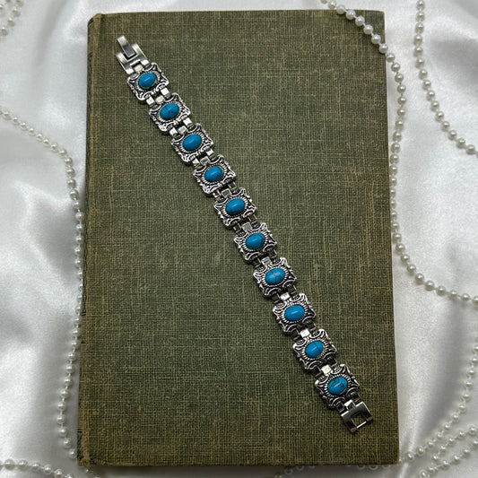 Silver and Turquoise Bracelet