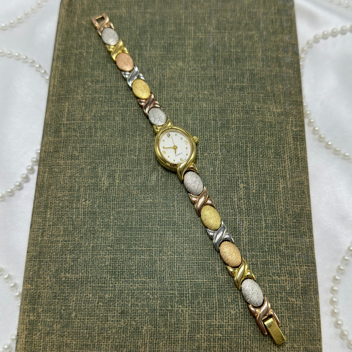 Tri-Tone Oval Dial Avon Watch