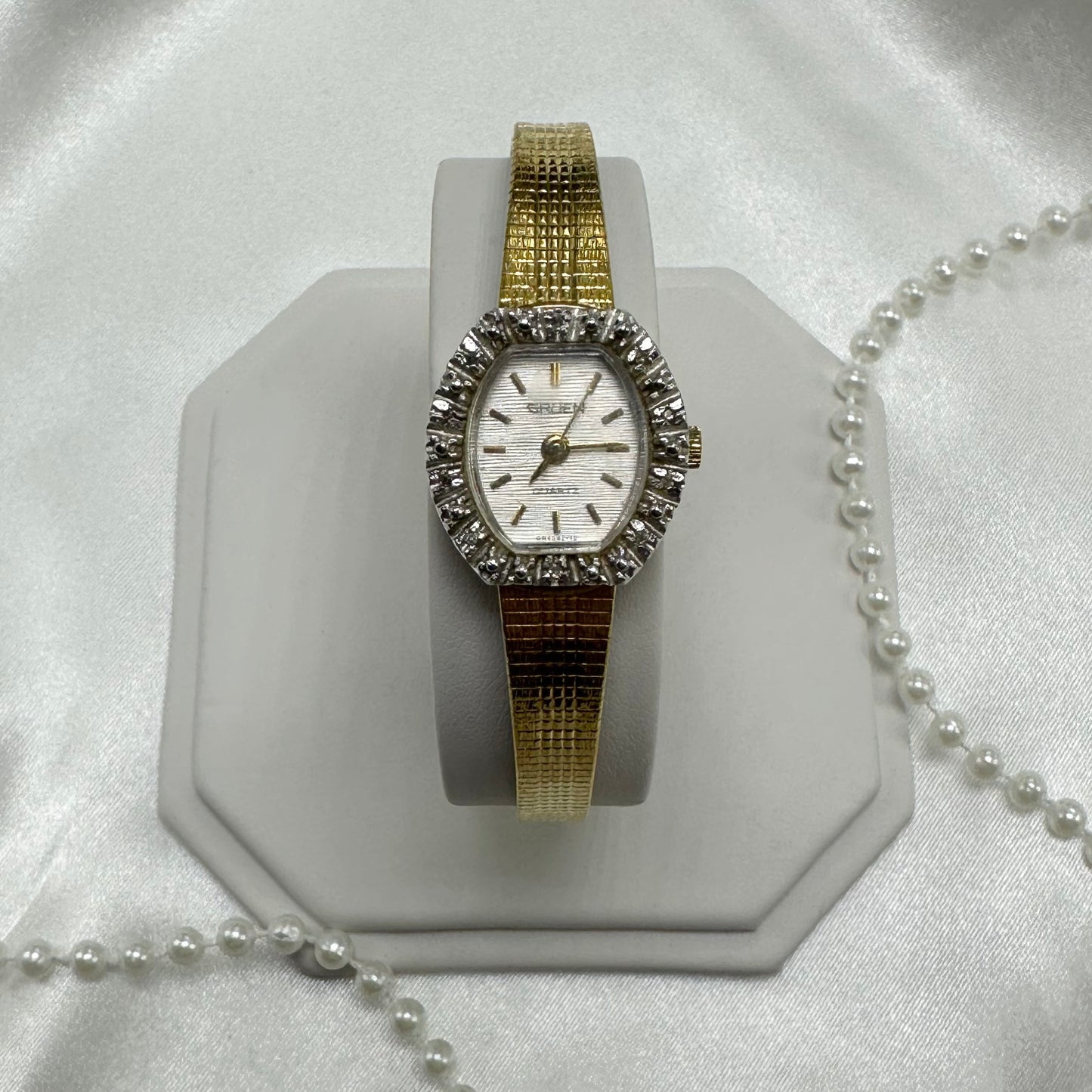 Gold Diamanté Gruen Watch