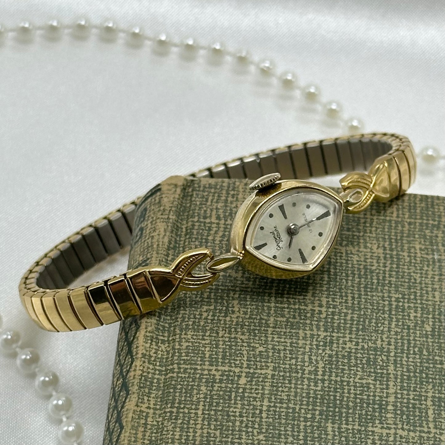 Gold tone Germinal Voltaire 17 jewels manual winding watch
