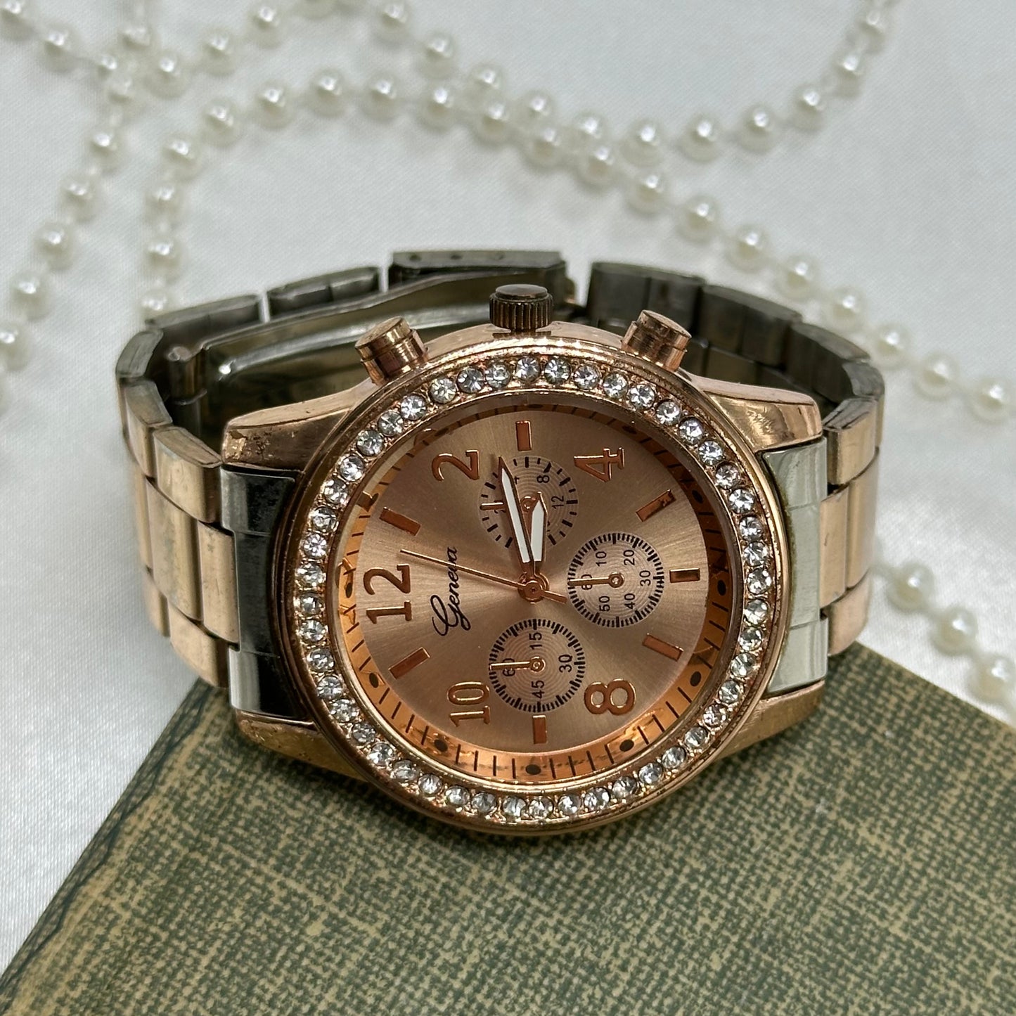 Rose Gold Chronograph Watch