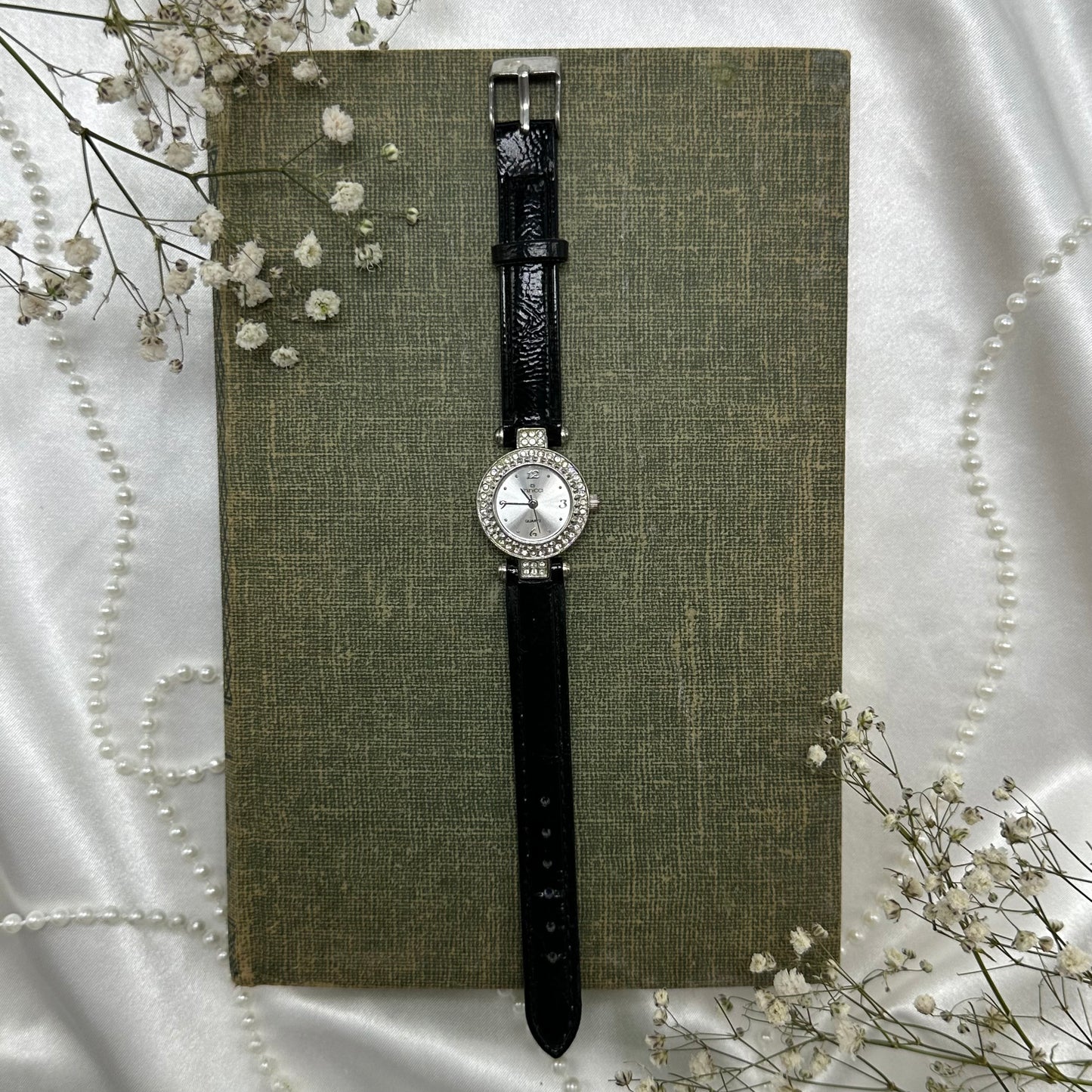Silver and Black Minicci Watch