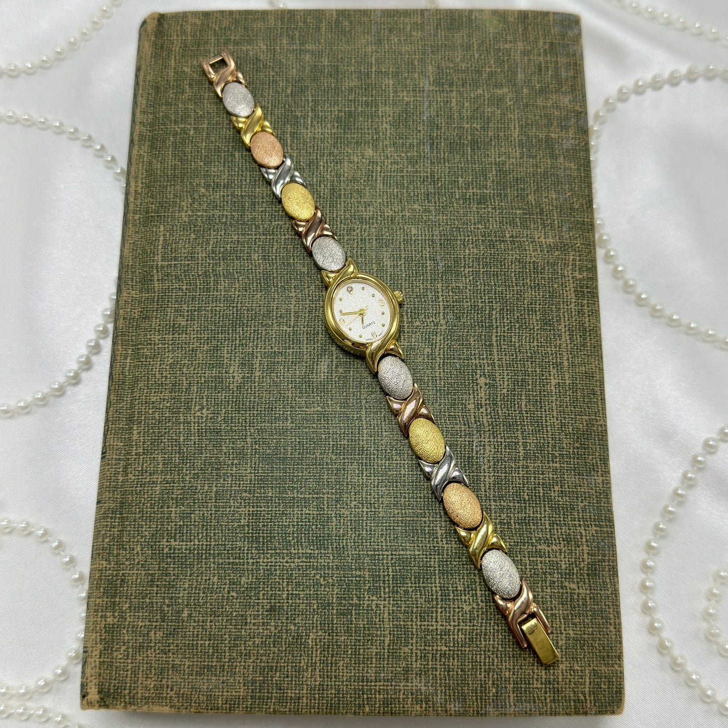 Tri-Tone Oval Dial Avon Watch