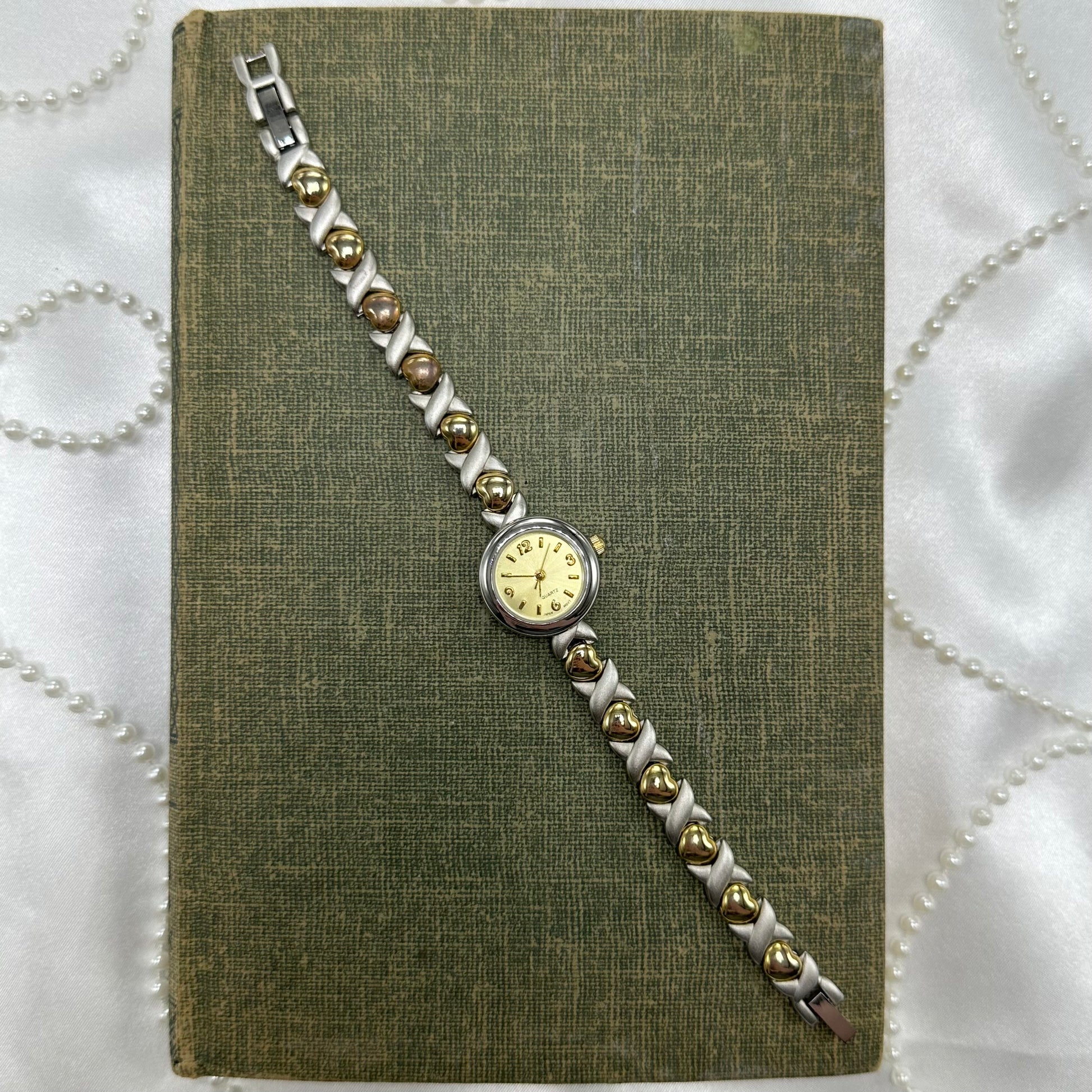 Two-Tone Heart Watch