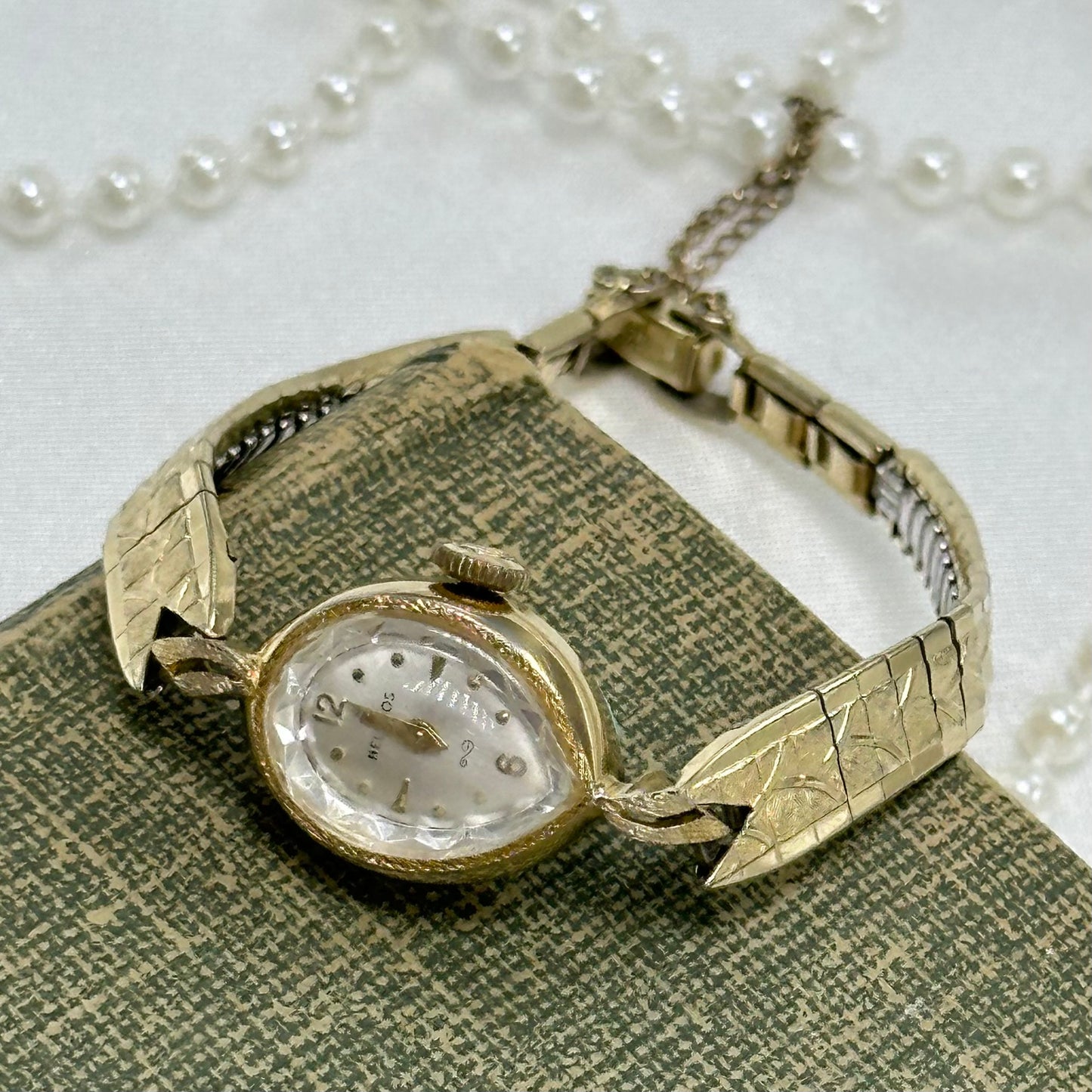 Vintage Gold Wind-Up Helbros Cocktail Watch