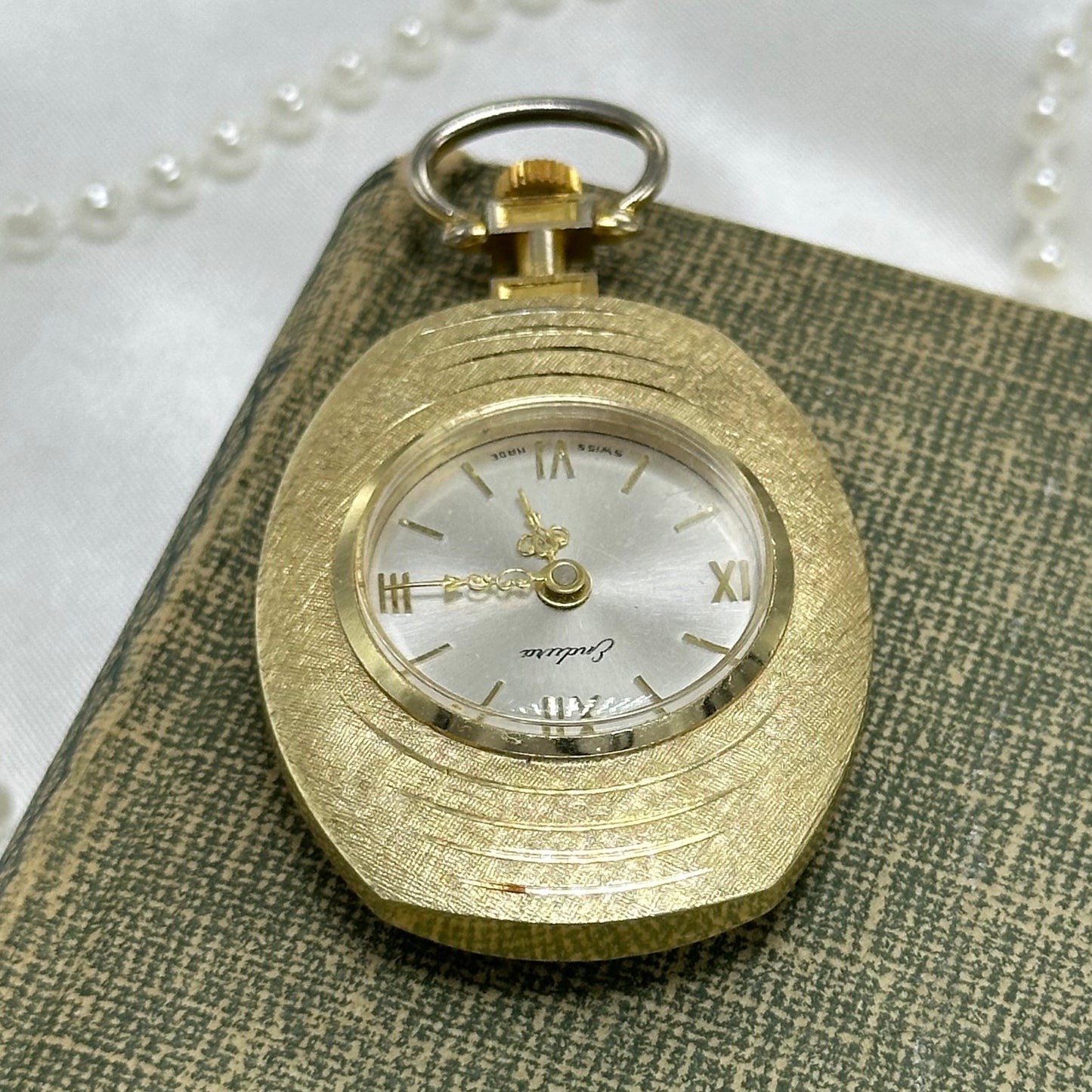 Vintage Gold Wind-Up Pocket Watch