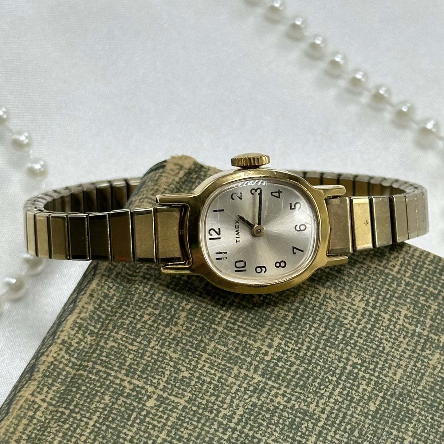 Vintage Gold Wind-Up Timex