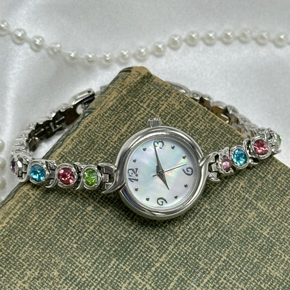 Pastel Stone Bracelet and Watch Set