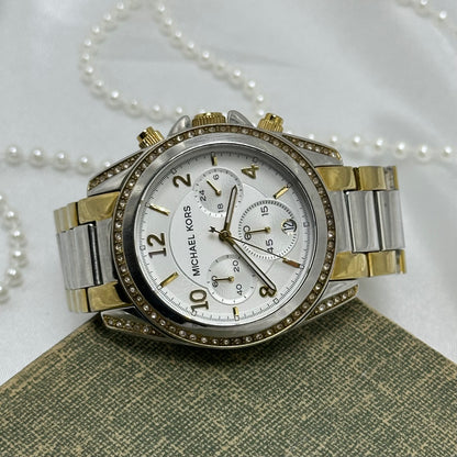 Two-Tone Michael Kors Tank Watch