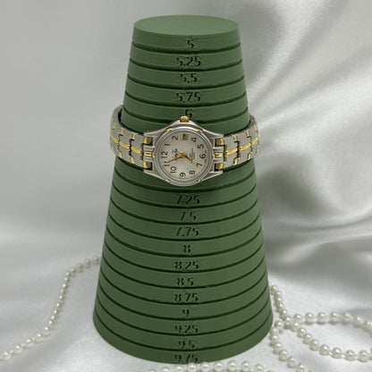 Vanity Fair Two-Tone Tank Watch with Date Display
