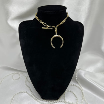 1960's Vintage Gold Twisted Metal Watch Chain with Dog Clip Clasp