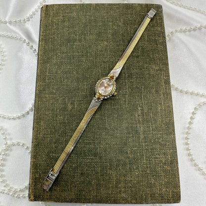 Two-Tone Bubble Dial Belisimo Heart Watch
