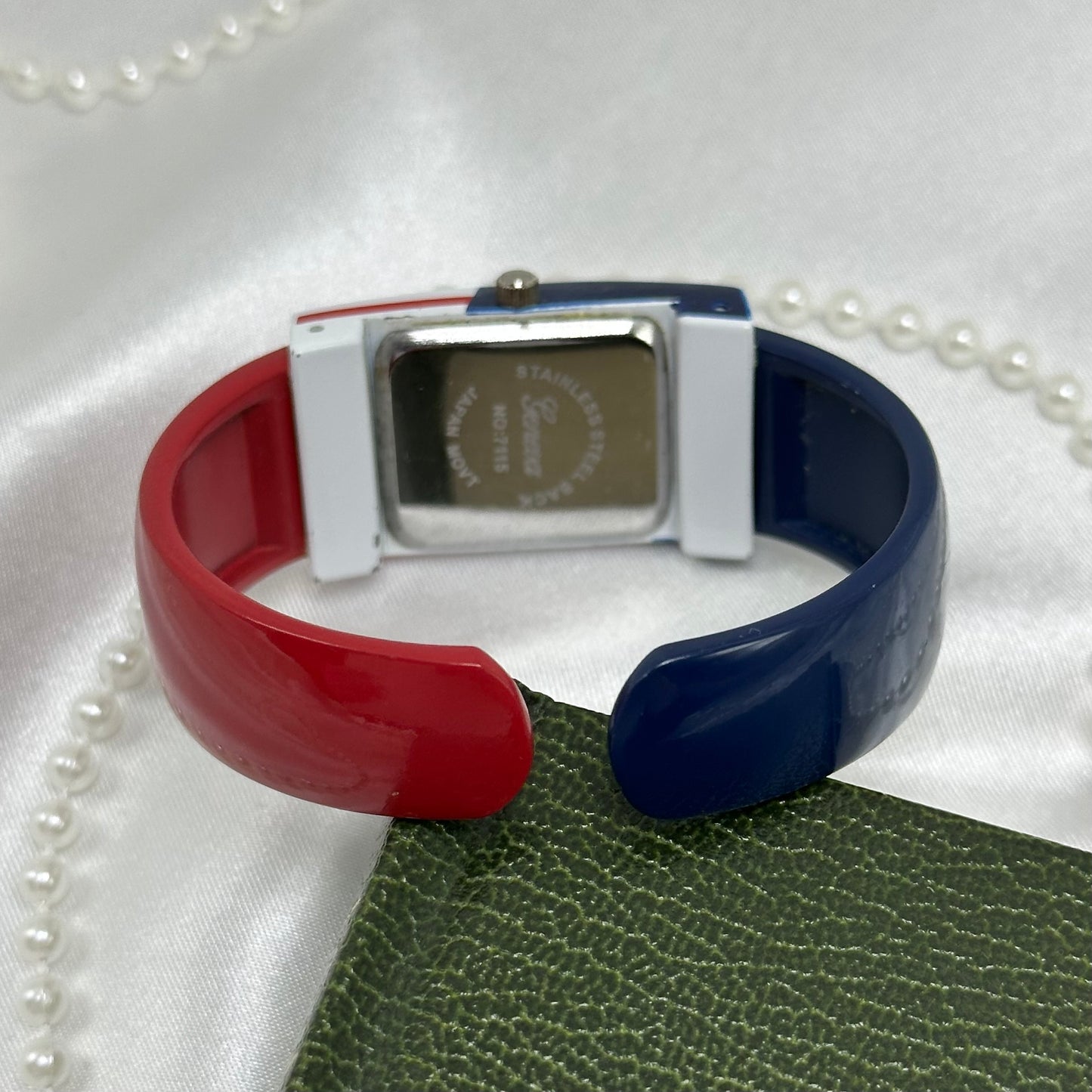 Vintage American Flag Gevena Cuff Watch