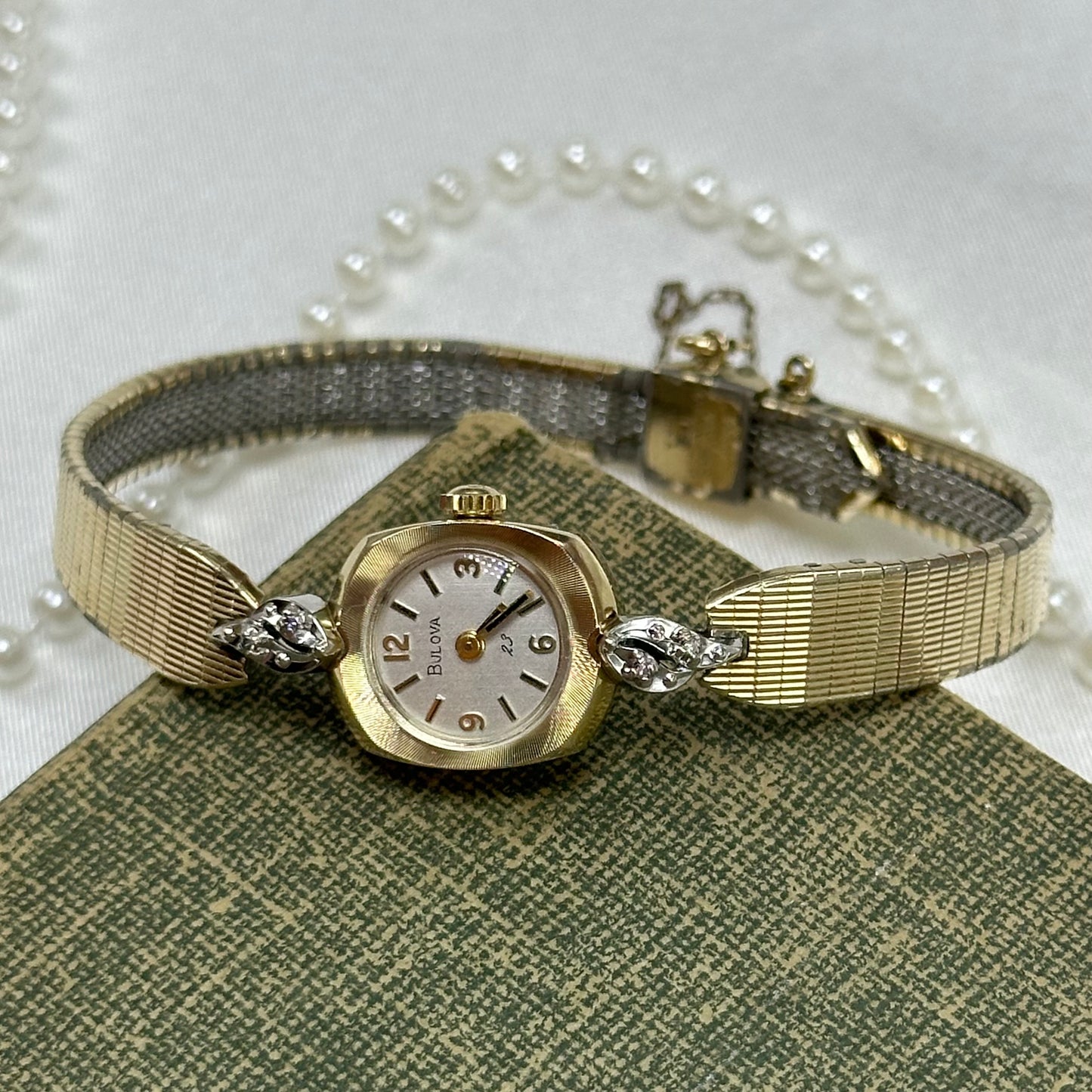 Dainty Vintage 1976 Bulova 23 Jewels Wind-Up Watch