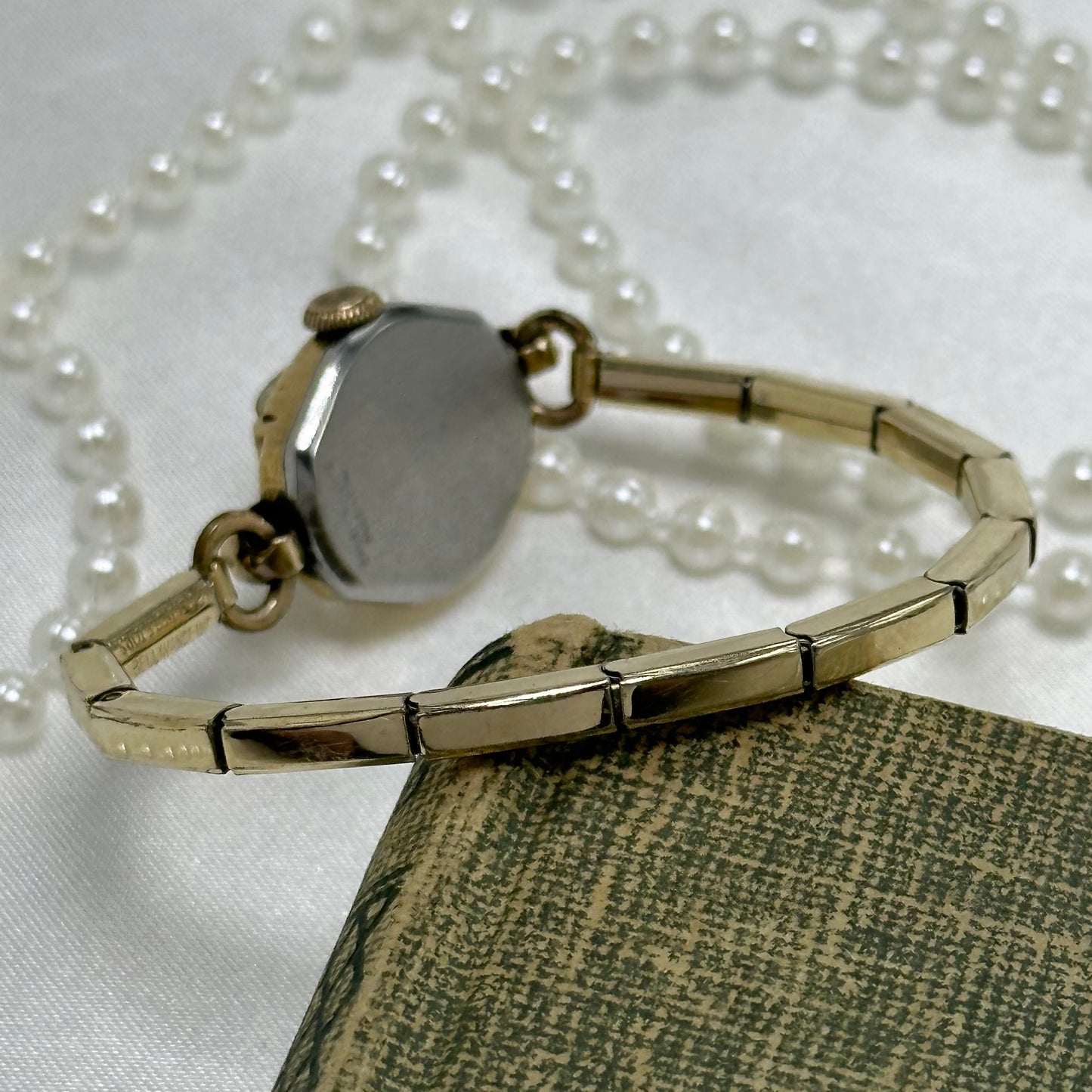 Dainty Gold Gruen Vintage Cocktail Watch