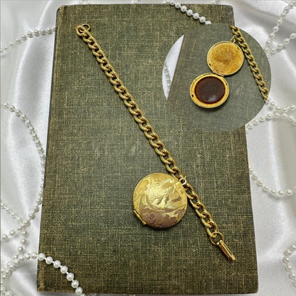 Rare Vintage Perfume Locket Bracelet with Original Perfume