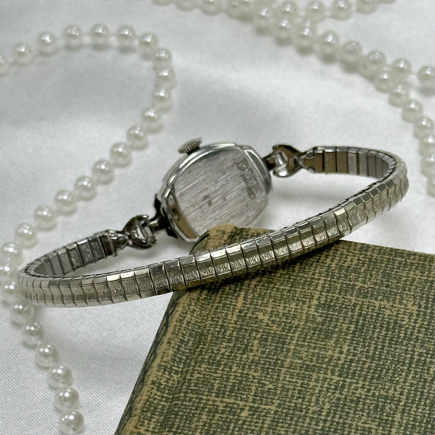 Rare Paul du Pree Dainty 10k RGP Silver Wind-Up Vintage Cocktail Watch