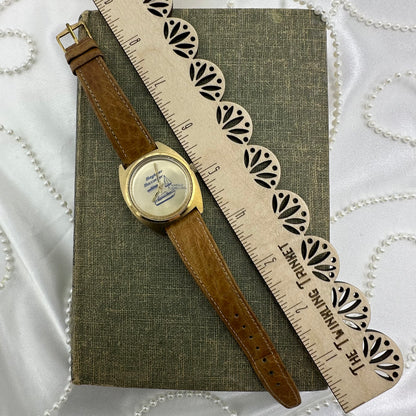 Vintage Gold Bayliner Buccaneer Sailboat Yacht Automatic Watch