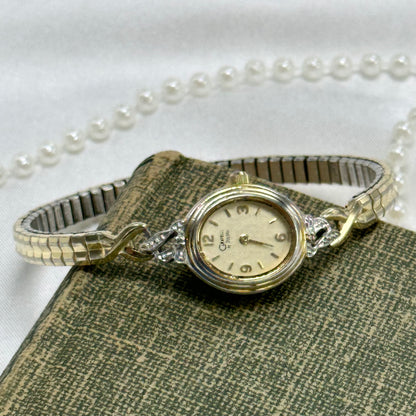 Dainty Gold Diamanté Caravelle Watch
