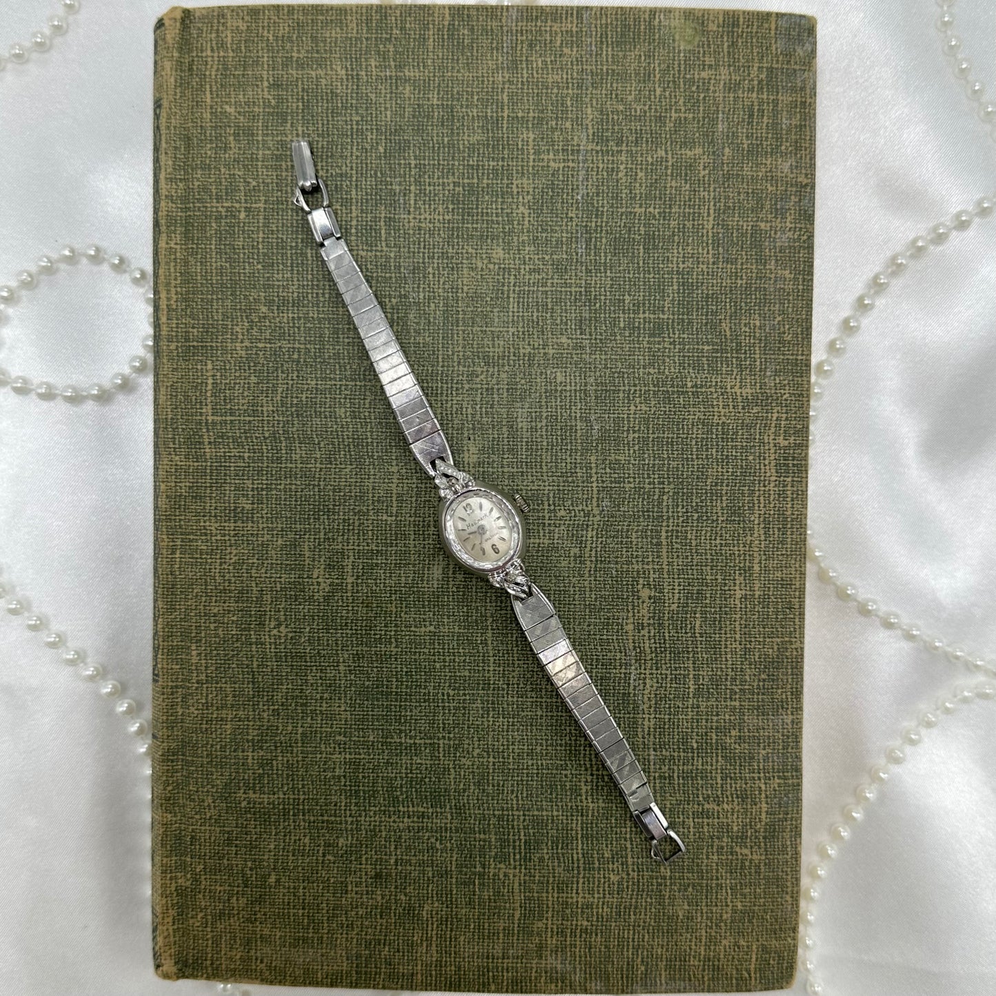 10k RGP Silver Wind-Up Hallmark by Waltham 1950's Cocktail Watch