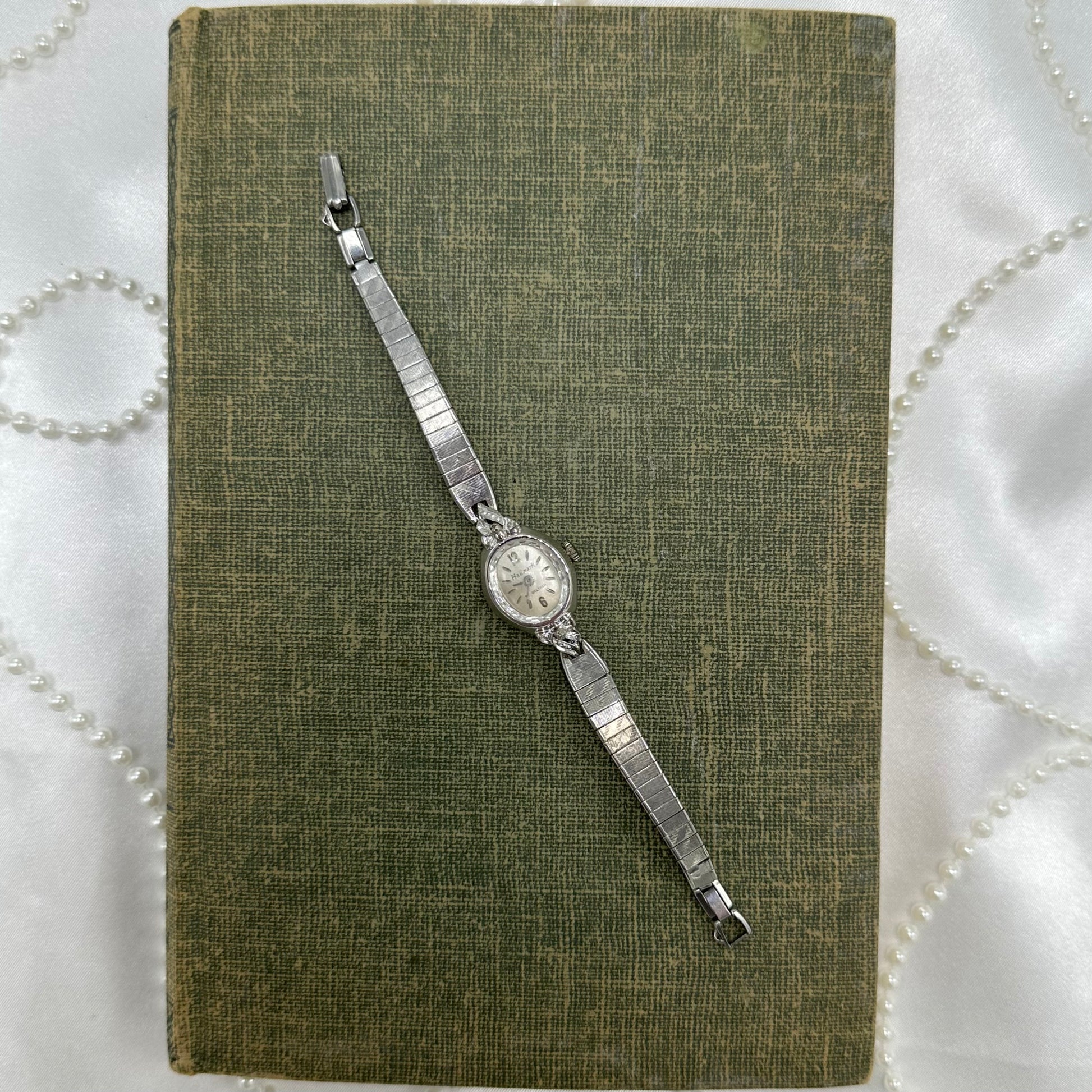 10k RGP Silver Wind-Up Hallmark by Waltham 1950's Cocktail Watch