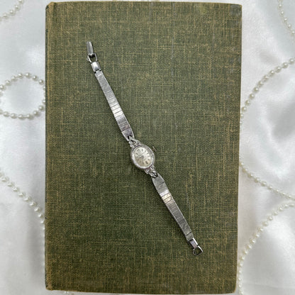 10k RGP Silver Wind-Up Hallmark by Waltham 1950's Cocktail Watch