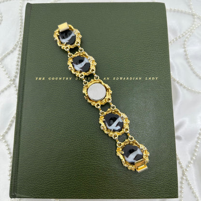 Gold Nugget Watch with Amethyst Gemstone Band