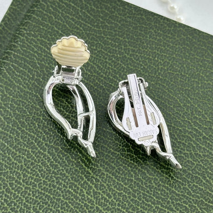 1958 Silver Swirl Sarah Coventry Clip On Earrings