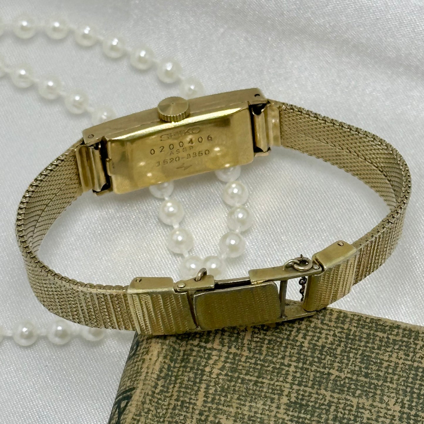 Slender Gold Vintage Seiko Wind-Up Watch