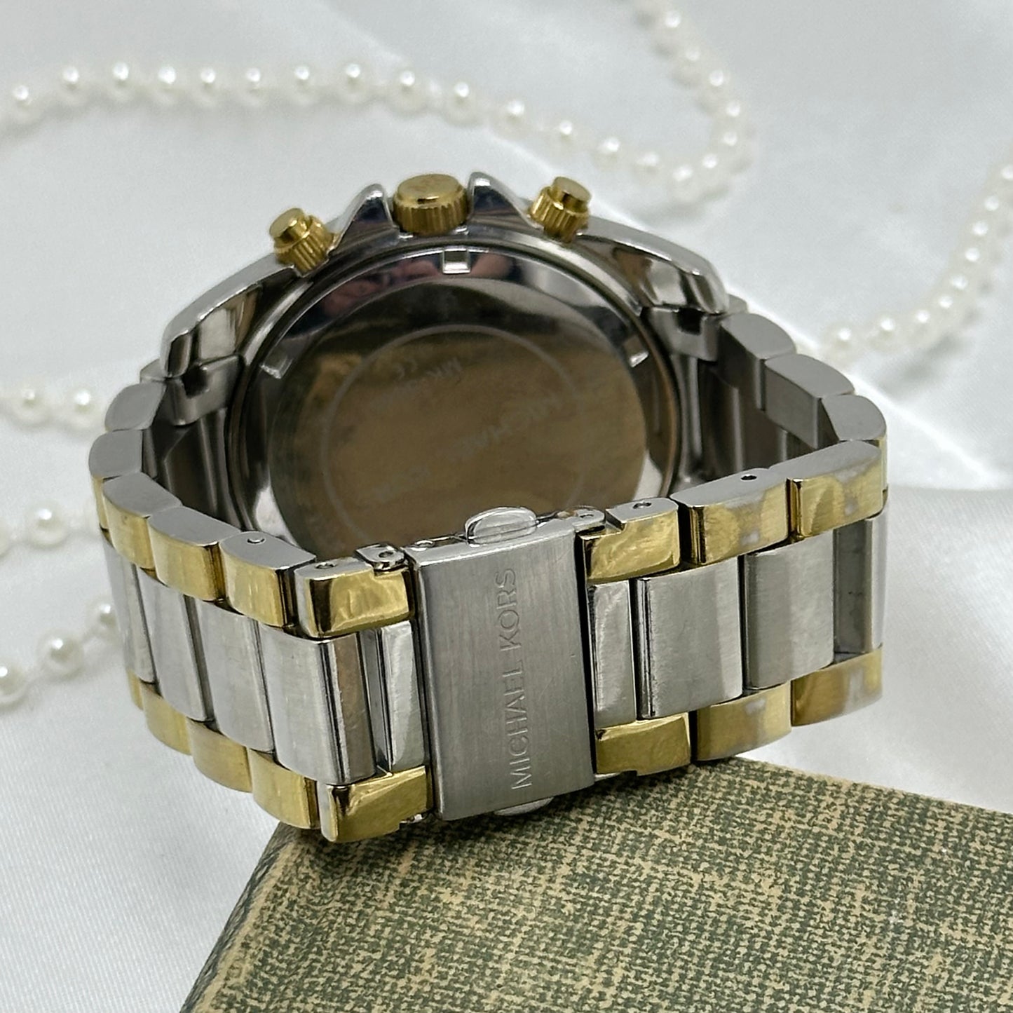 Two-Tone Michael Kors Tank Watch