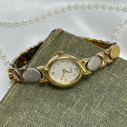 Tri-Tone Oval Dial Avon Watch