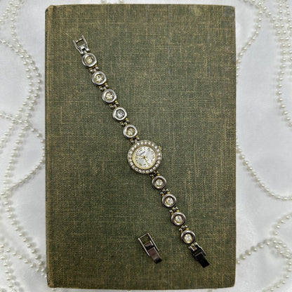 Gold Crystal Bracelet Watch