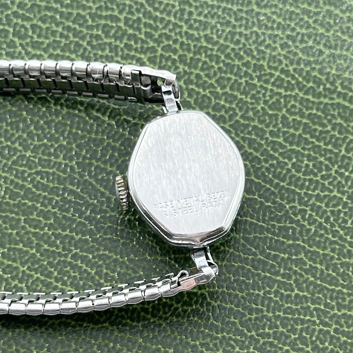 Dainty Vintage Silver Caron Wind-Up Cocktail Watch