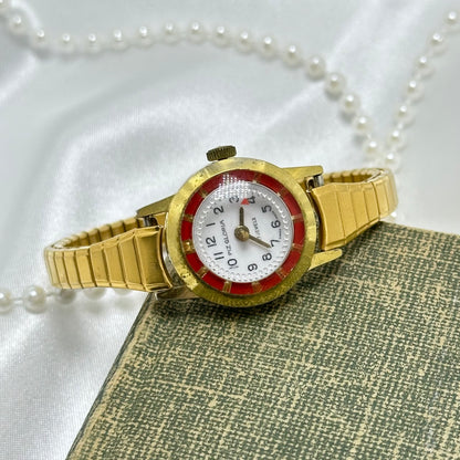 Red and Gold Piz Gloria Vintage Watch