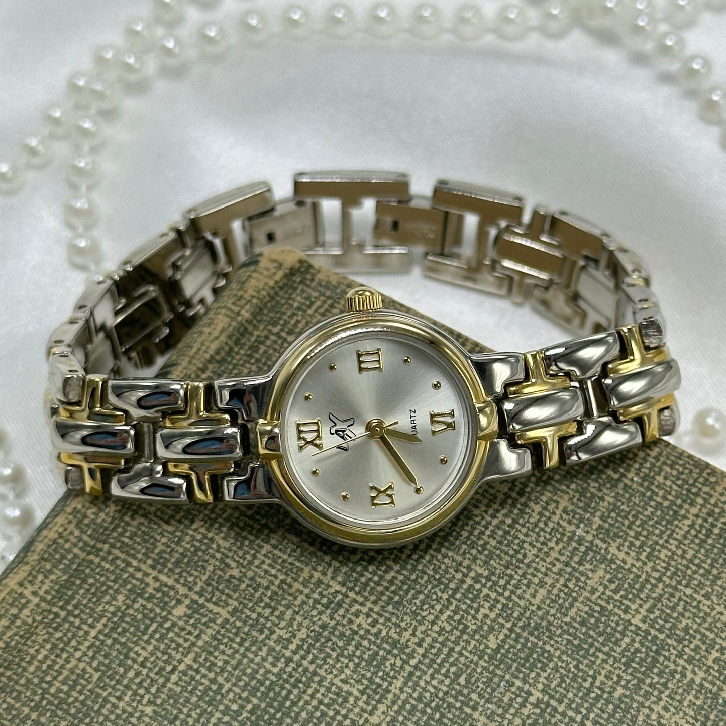 Two-Tone LA-X Watch with Roman Numeral Markers