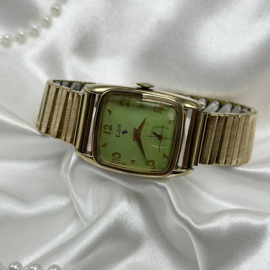 1940's Green Dial Elgin Wind-Up Watch